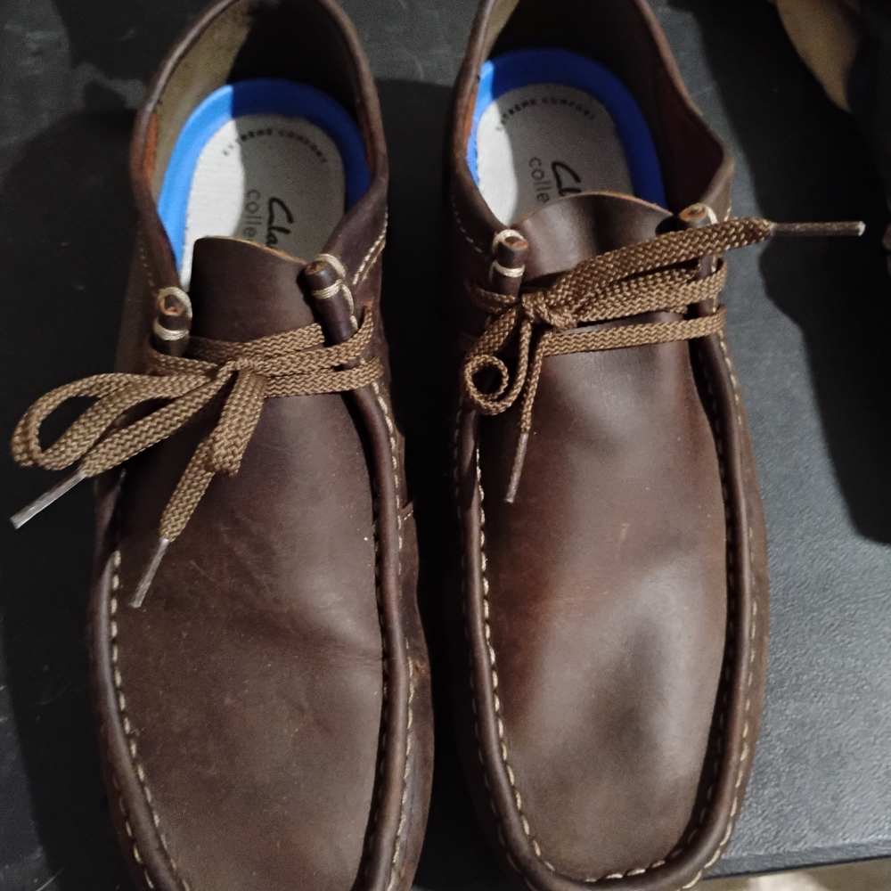 Clarks brown leather